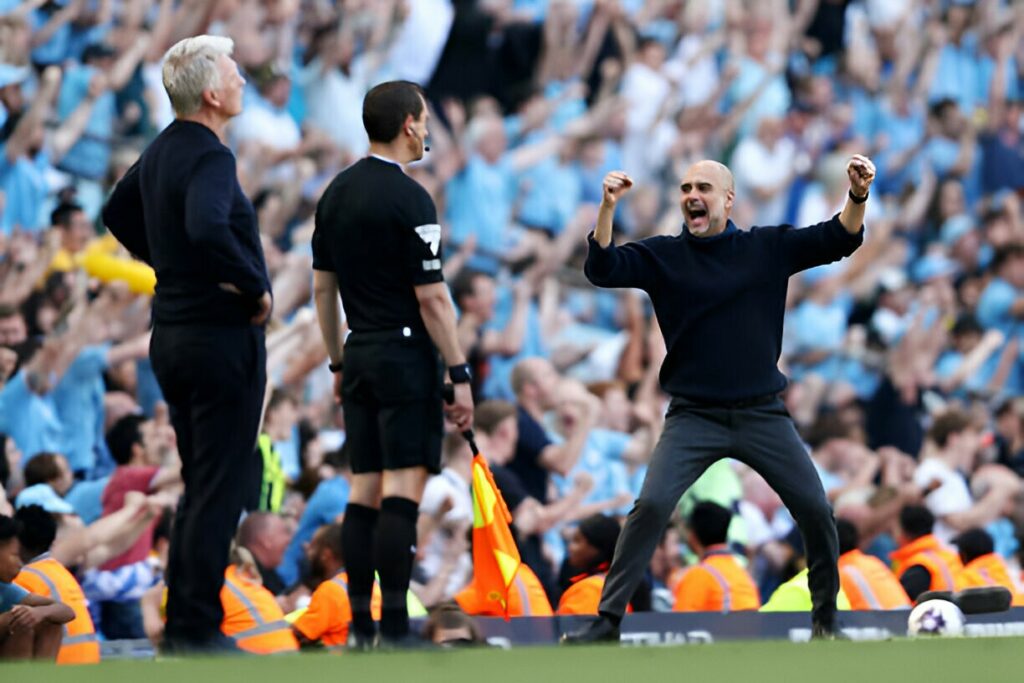 HLV Pep Guardiola đi vào lịch sử bóng đá Anh