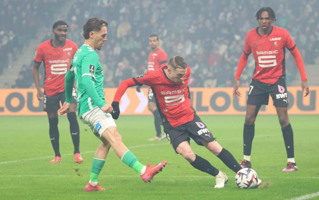 Saint-Étienne vs Rennes (03:05 – 09/02) | Xem lại trận đấu